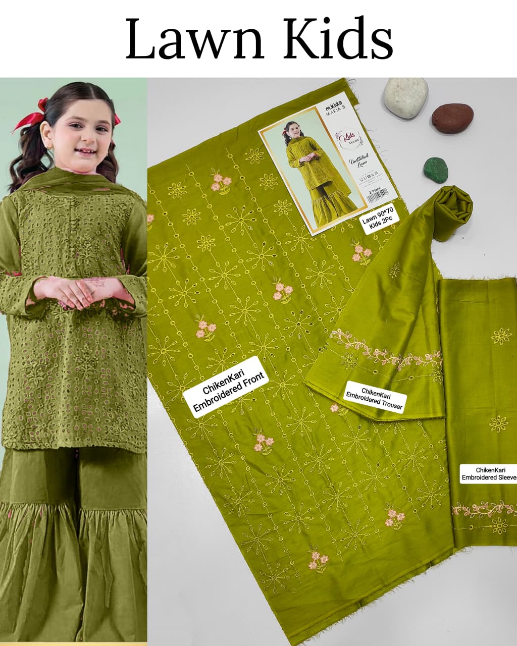 Kids Luxury Lawn 2pc