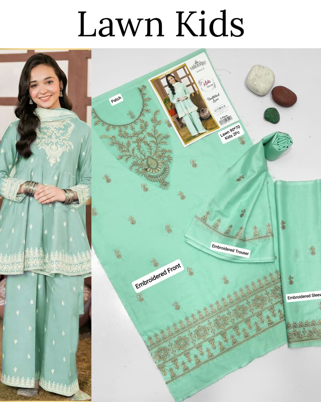Kids Luxury Lawn 2pc