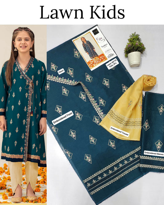 Kids Luxury Lawn 2pc