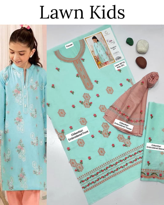 Kids Luxury Lawn 2pc