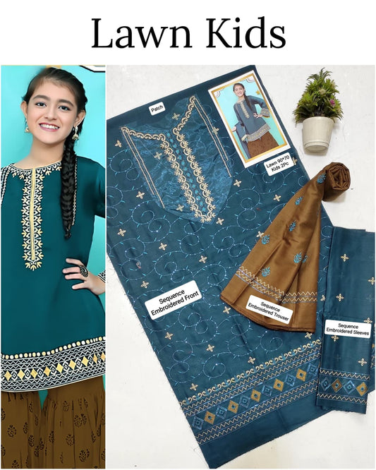Kids Luxury Lawn 2pc