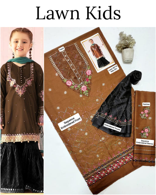 Kids Luxury Lawn 2pc