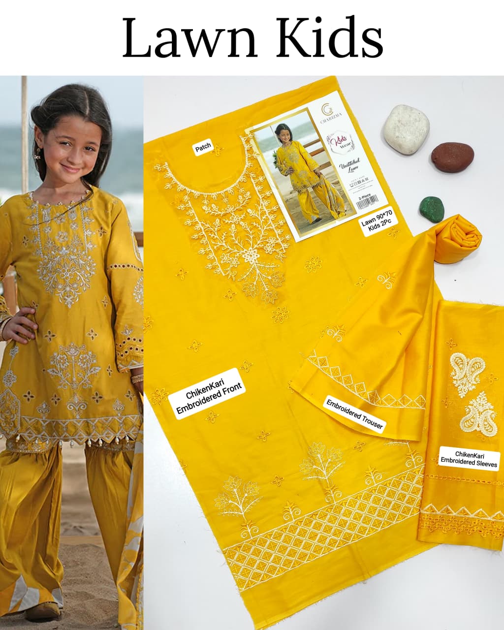 Kids Luxury Lawn 2pc
