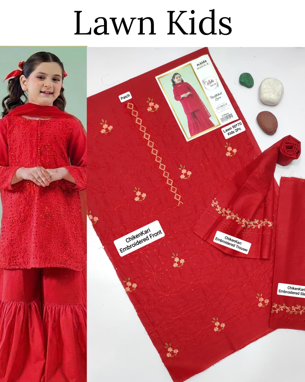 Kids Luxury Lawn  2pc