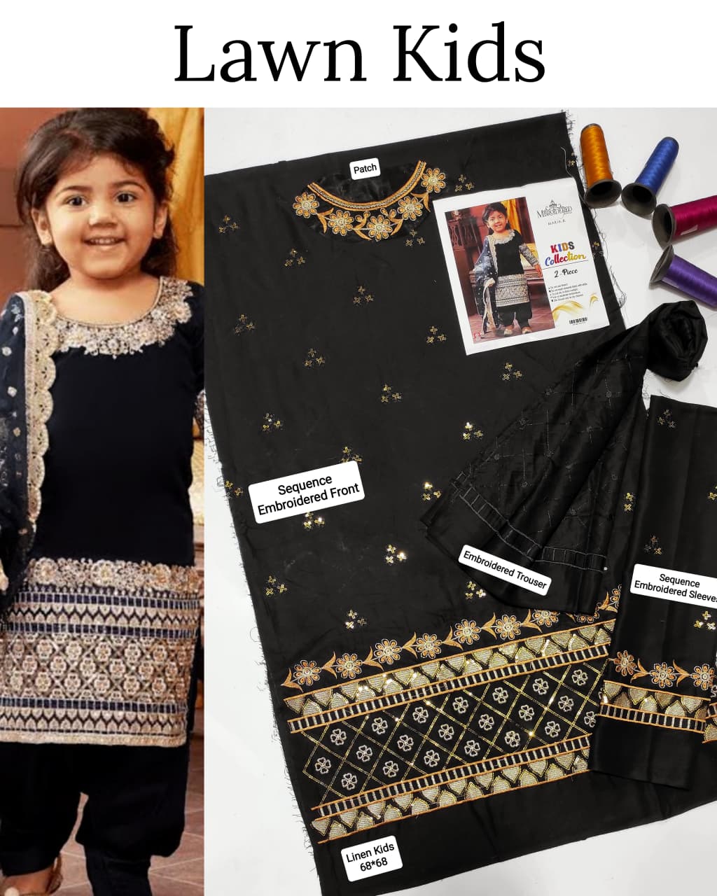 Kids Luxury Lawn 2pc