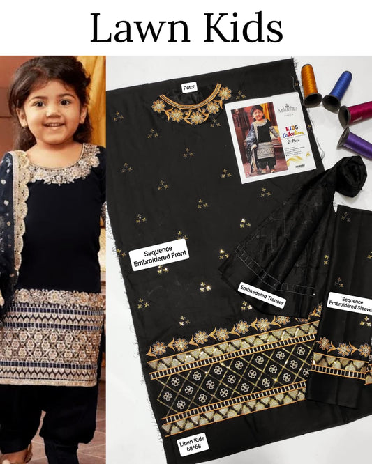 Kids Luxury Lawn 2pc