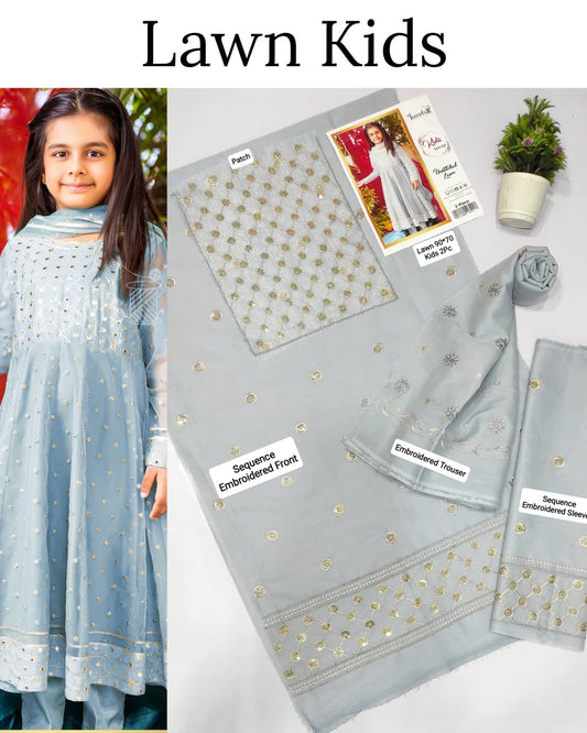 Kids Luxury Lawn  2pc
