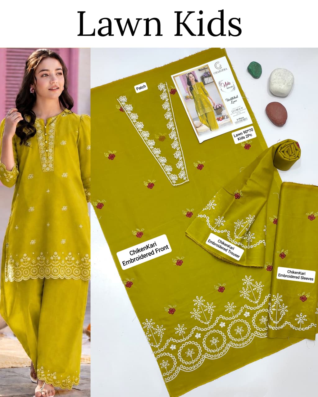 Kids Luxury Lawn 2pc
