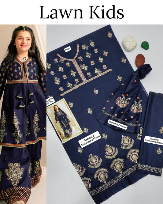 Kids Luxury Lawn 2pc